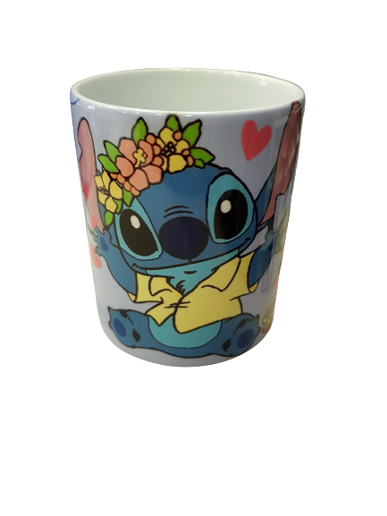 Чаша за чай Lilo & Stitch, Стич и Лило, Керамична, Многоцветно