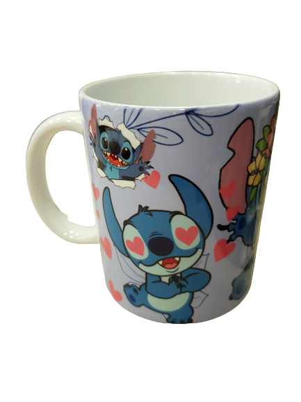 Чаша за чай Lilo & Stitch, Стич и Лило, Керамична, Многоцветно