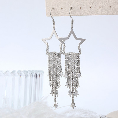 Női hosszú fülbevaló új modellje arany és ezüst színben