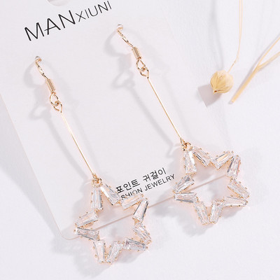 Női hosszú fülbevaló új modellje arany és ezüst színben