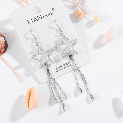 Női hosszú fülbevaló új modellje arany és ezüst színben