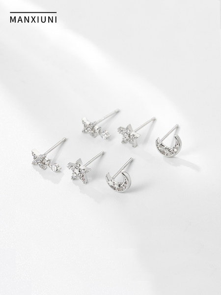 Női fülbevaló - szalaggal és pillangóval