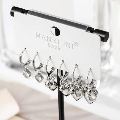 Női fülbevaló - 3 darabos készlet