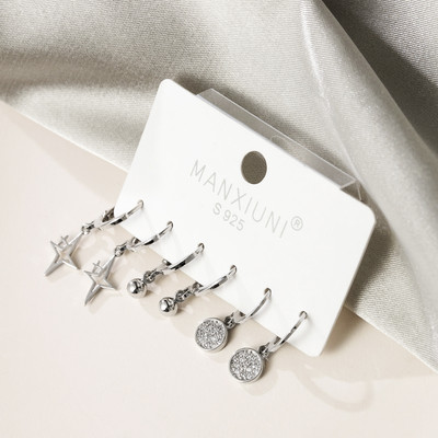 Női fülbevaló - 3 darabos készlet