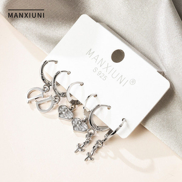 Női fülbevaló - 3 darabos készlet