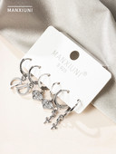 Női fülbevaló 3 páros készletben - különböző modellek