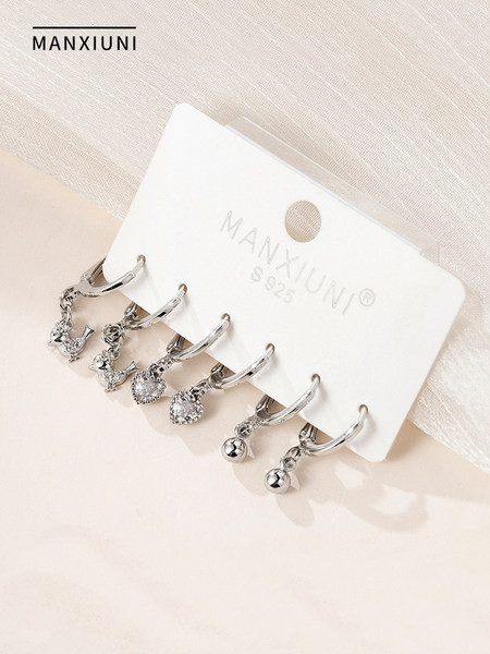 Női fülbevaló 3 páros készletben - különböző modellek