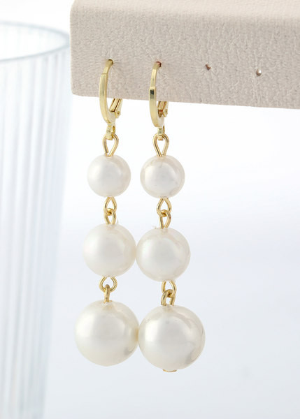 Női fülbevaló - gyöngyökkel