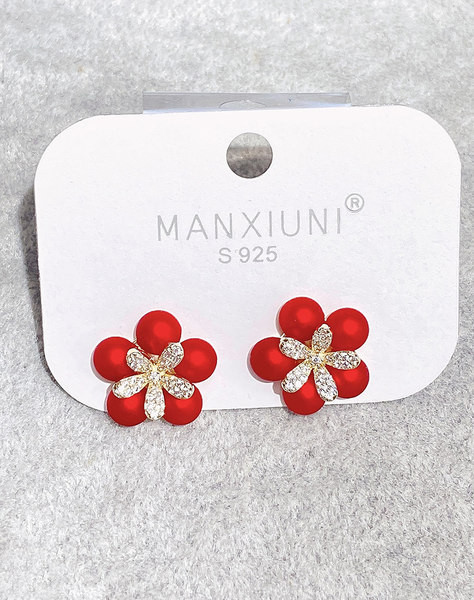 Modern női fülbevaló kövekkel