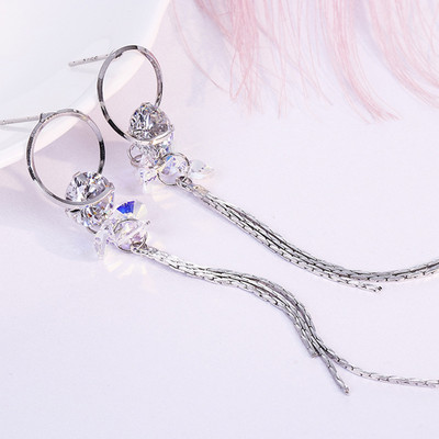 Női fülbevaló - kövekkel lógó