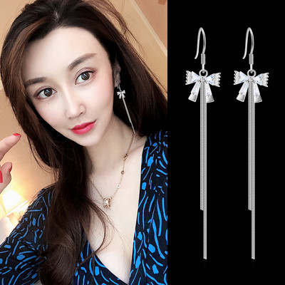 Női lógó fülbevaló - ötágú csillagokkal díszítve