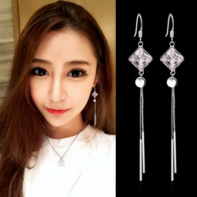 Női lógó fülbevaló - ötágú csillagokkal díszítve