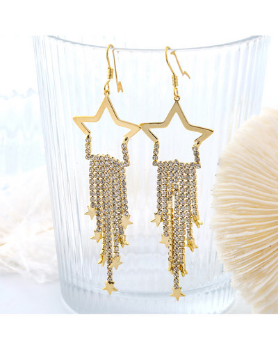 Női fülbevaló - csillag díszítéssel