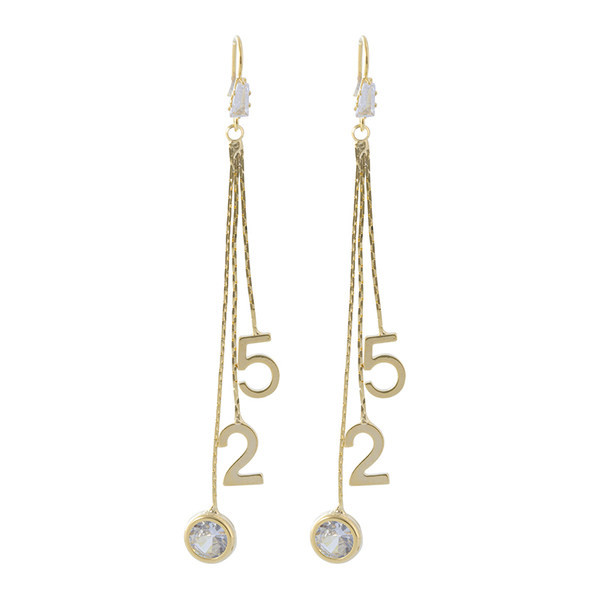 Női lógó fülbevaló - kövekkel