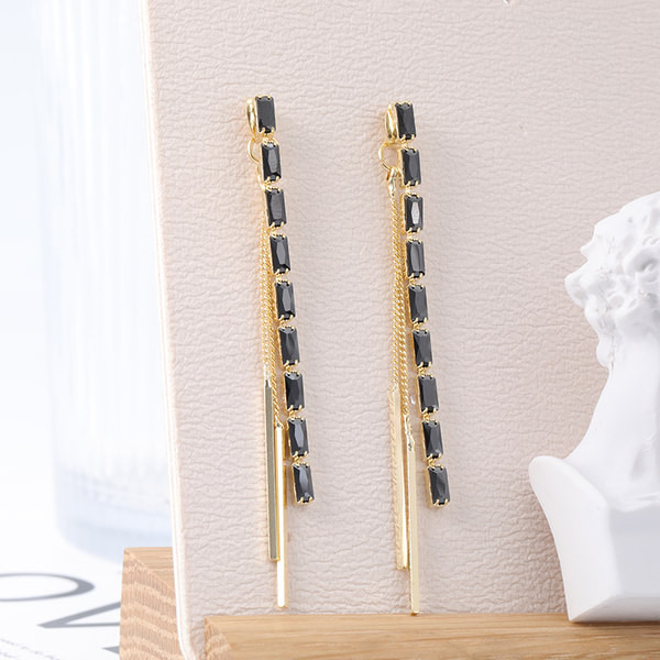 Női lógó fülbevaló - kövekkel