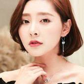 Kövekkel díszített női lógó fülbevaló új modellje