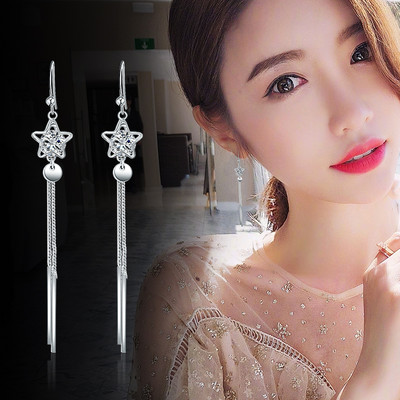 Kövekkel díszített női lógó fülbevaló új modellje