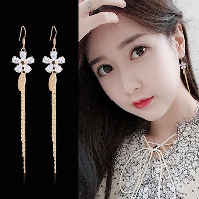 Kövekkel díszített női lógó fülbevaló új modellje