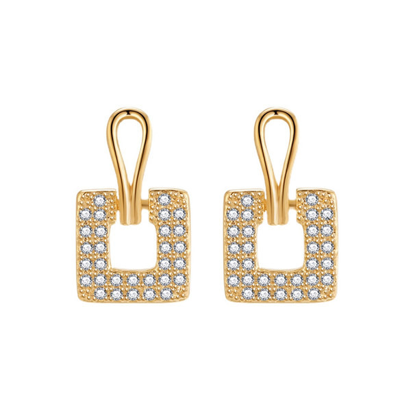 Elegáns női kis fülbevaló díszkövekkel