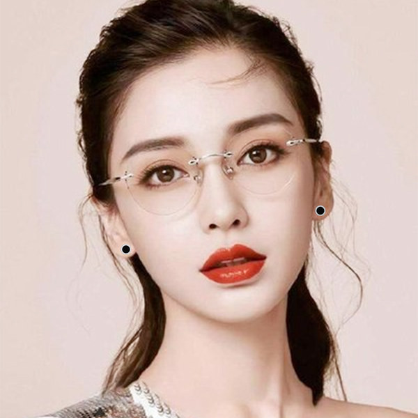 Női V alakú fülbevaló - kövekkel