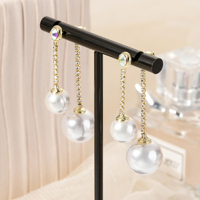 Női gyöngy fülbevaló - lógó