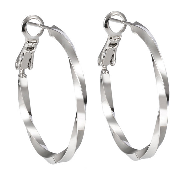 Női fülbevaló - menetes karika