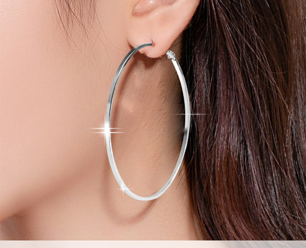 Női fülbevaló - kerek forma