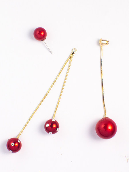 Női fülbevaló - gyöngyökkel függő