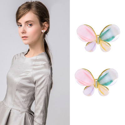 Női kis színes pillangós fülbevaló
