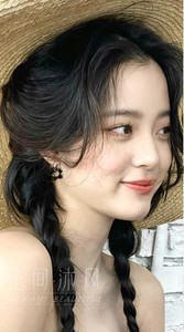 Női fülbevaló - fekete virág formájú