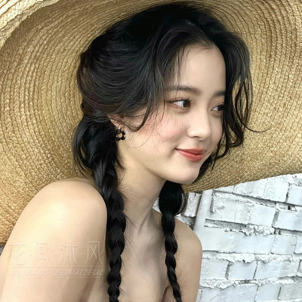 Női fülbevaló - fekete virág formájú