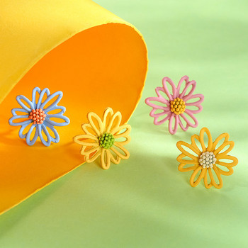 Γυναικεία σκουλαρίκια λουλούδια σε διάφορα χρώματα