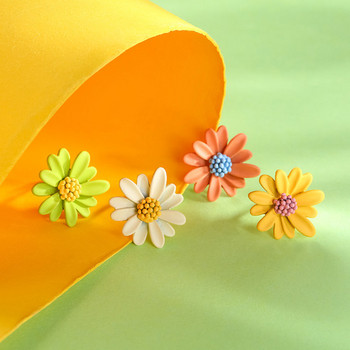 Γυναικεία σκουλαρίκια λουλούδια σε διάφορα χρώματα
