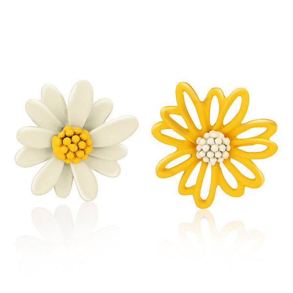 Női virágos fülbevaló különböző színekben