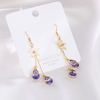 Új modell női fülbevaló színes kövekkel