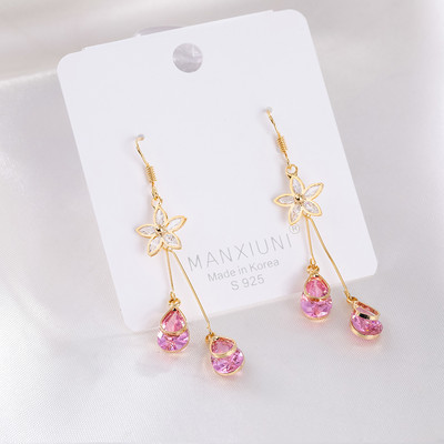 Új modell női fülbevaló színes kövekkel