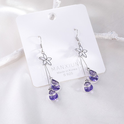 Új modell női fülbevaló színes kövekkel