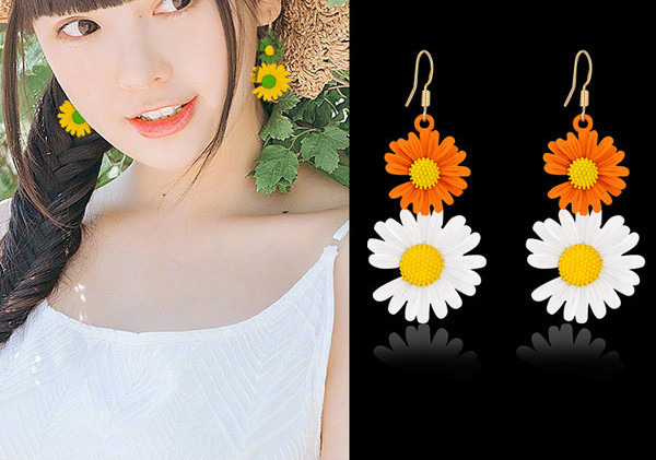 Γυναικεία σκουλαρίκια - σε σχήμα λουλουδιού