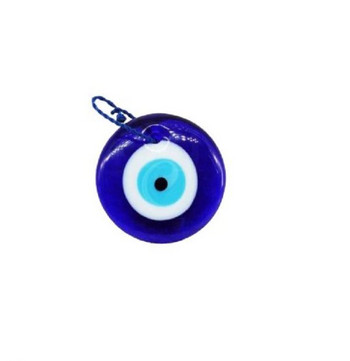 Декорация,Синьо око, Стъклена, За окачване, 10 см